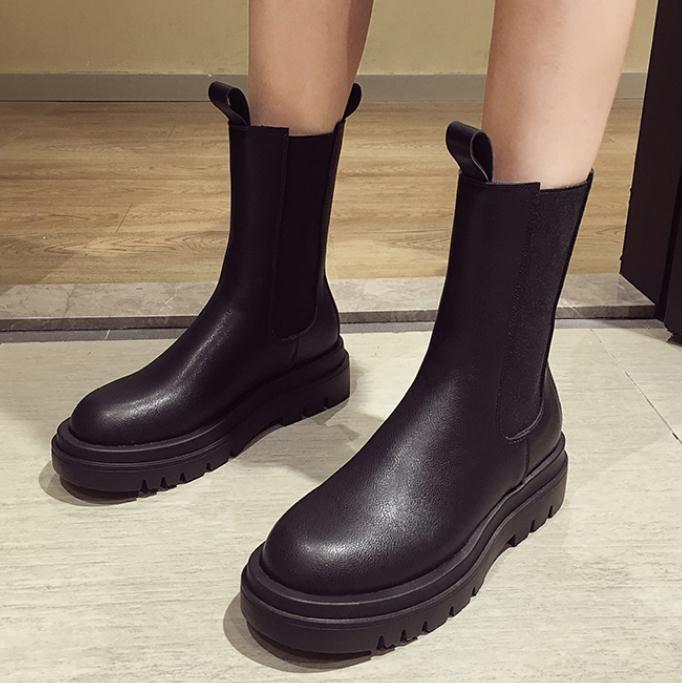 Winter all-match thick-soled short boots 