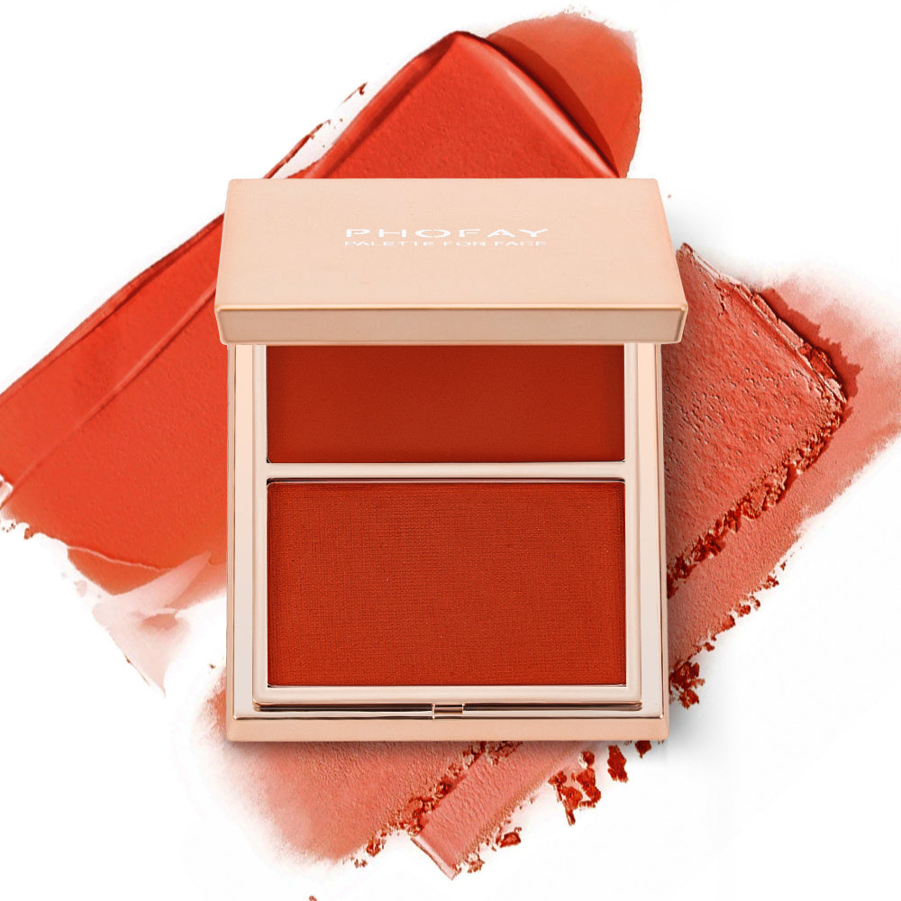 Double-Prendre crème et poudre Blush Duo  PHOFAY & TENDANCE