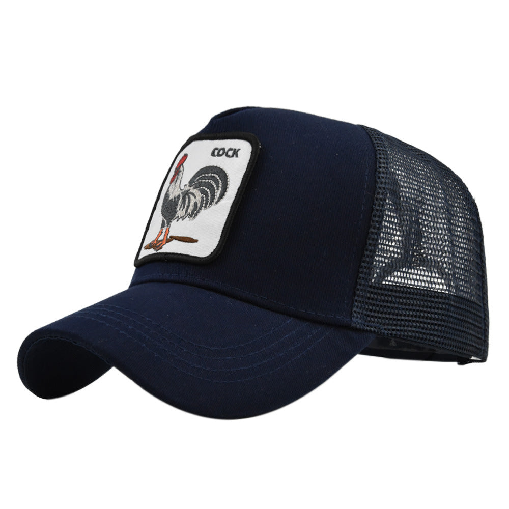 Casquette de baseball brodée coq