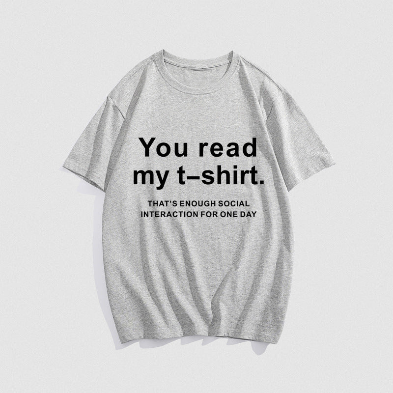 Hip Hop T-Shirt Your Read My T-Shirt Letters