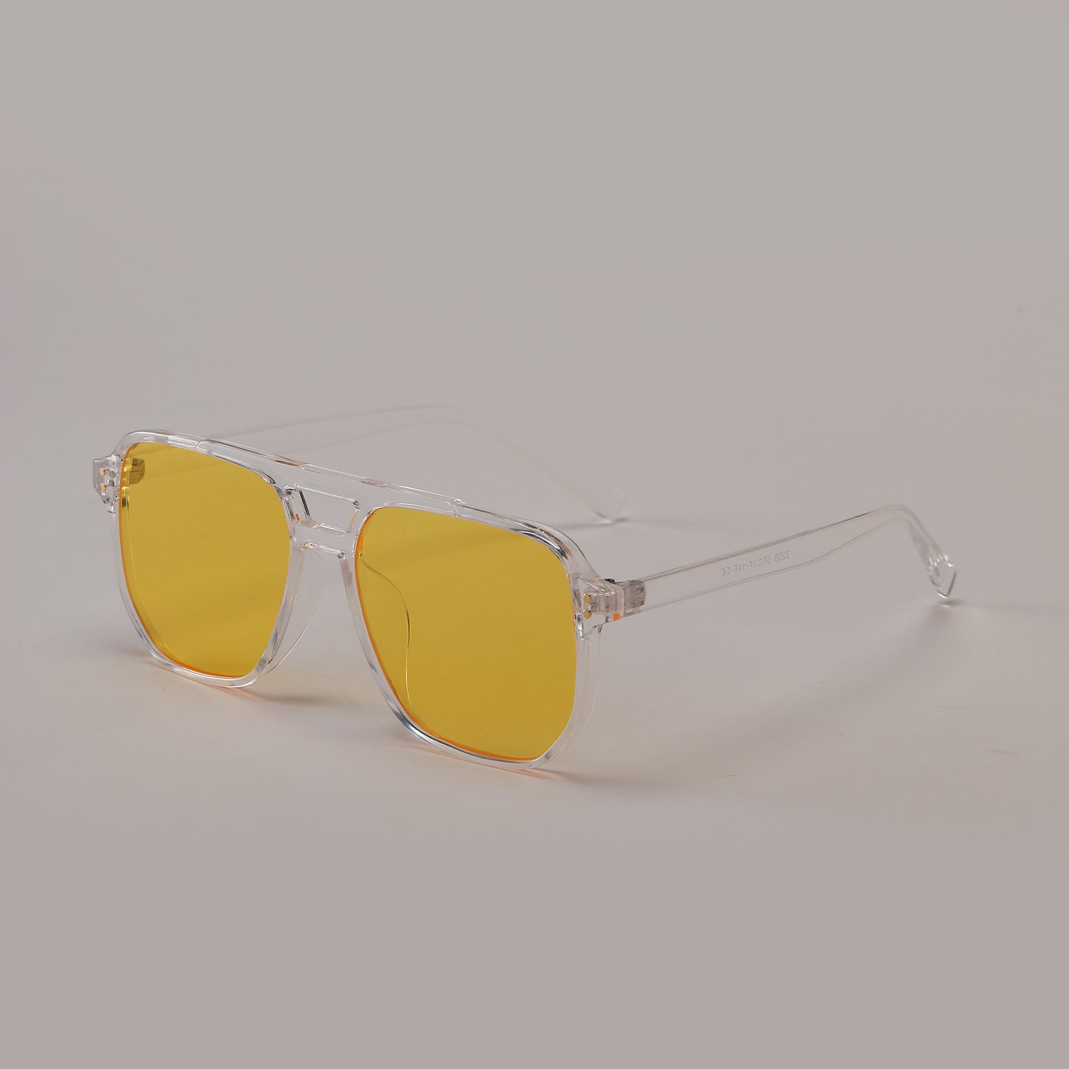 Double beam square sunglasses,