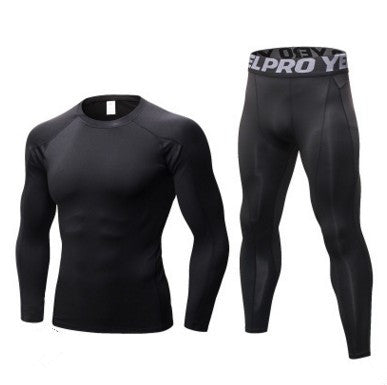 Men Fitness Running Compression Training Suit Long Sleeve Tights Shirt Pants Leggings Sports Suit Fitness Sportswear