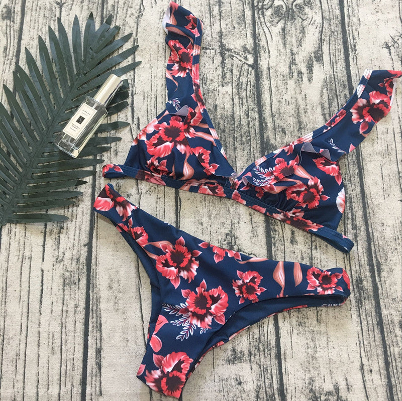 Bikini ruffle swimsuit