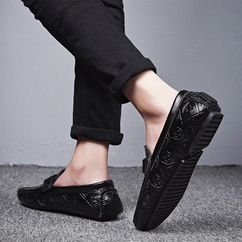 Men's lazy shoes leather