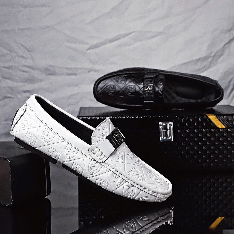 Men's lazy shoes leather