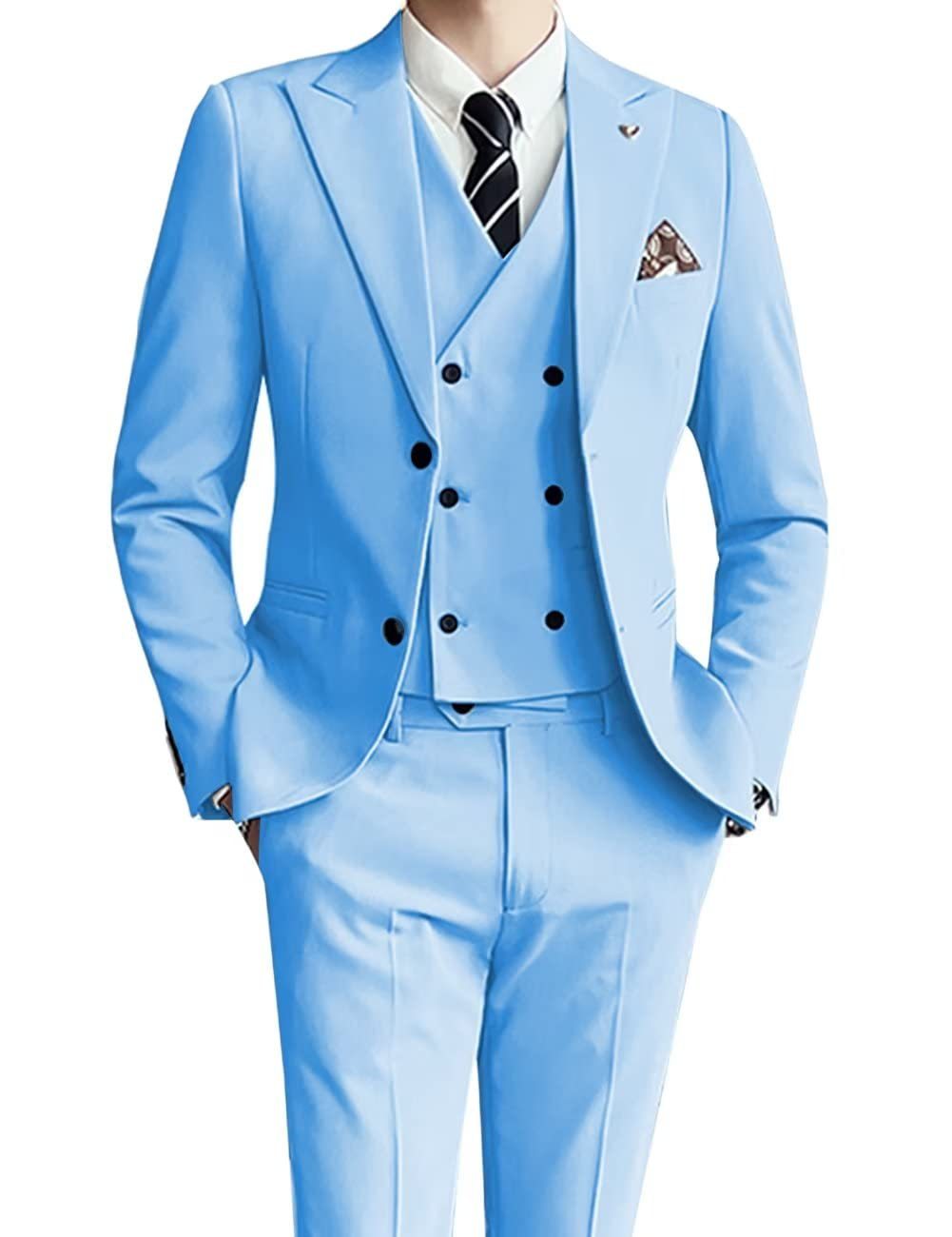 Men's three-piece suit, slim fit