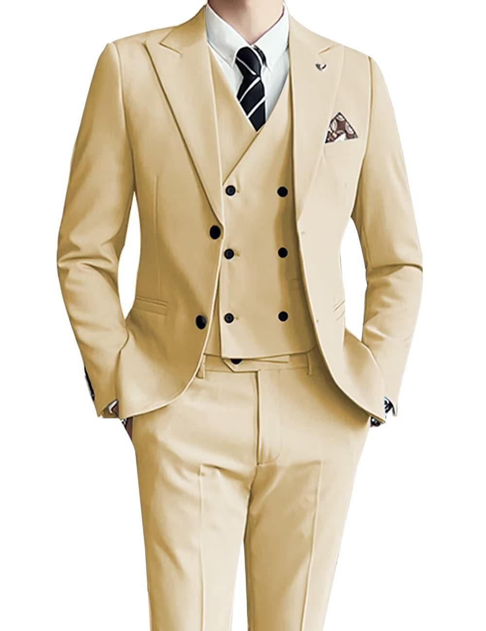 Men's three-piece suit, slim fit