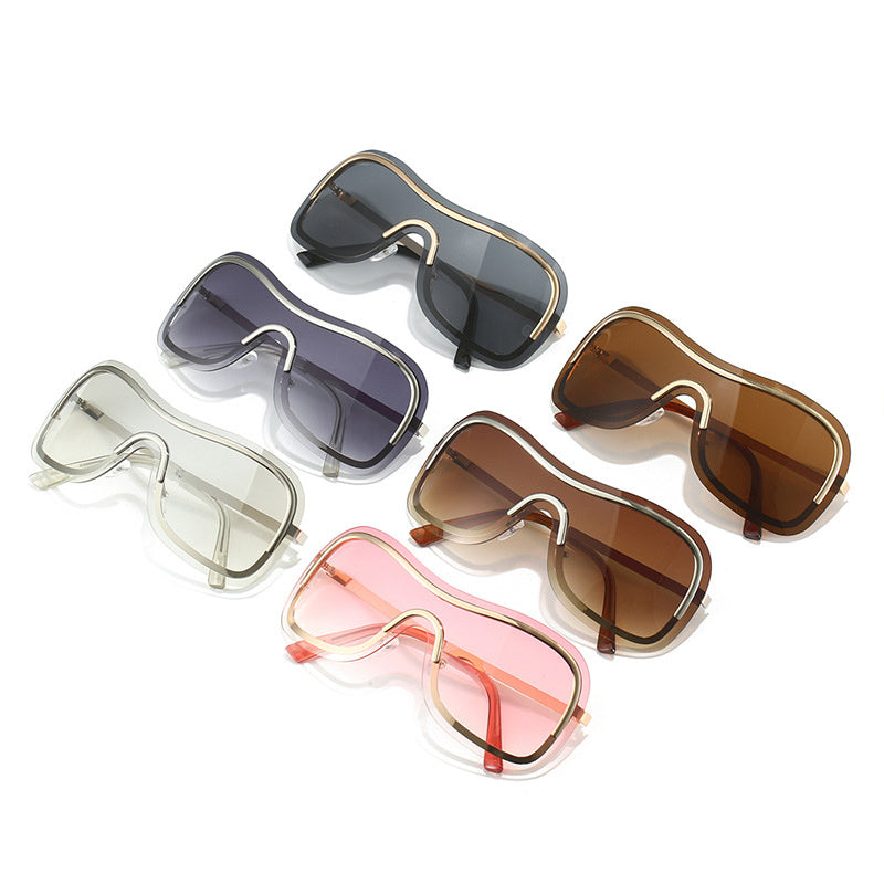 Fashion Street Shot Metal Sunglasses for Women