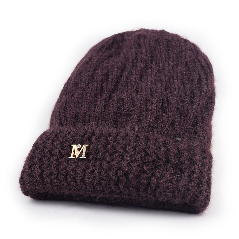 Ladies Fashion Personality Knitted Thick Sweater Hat