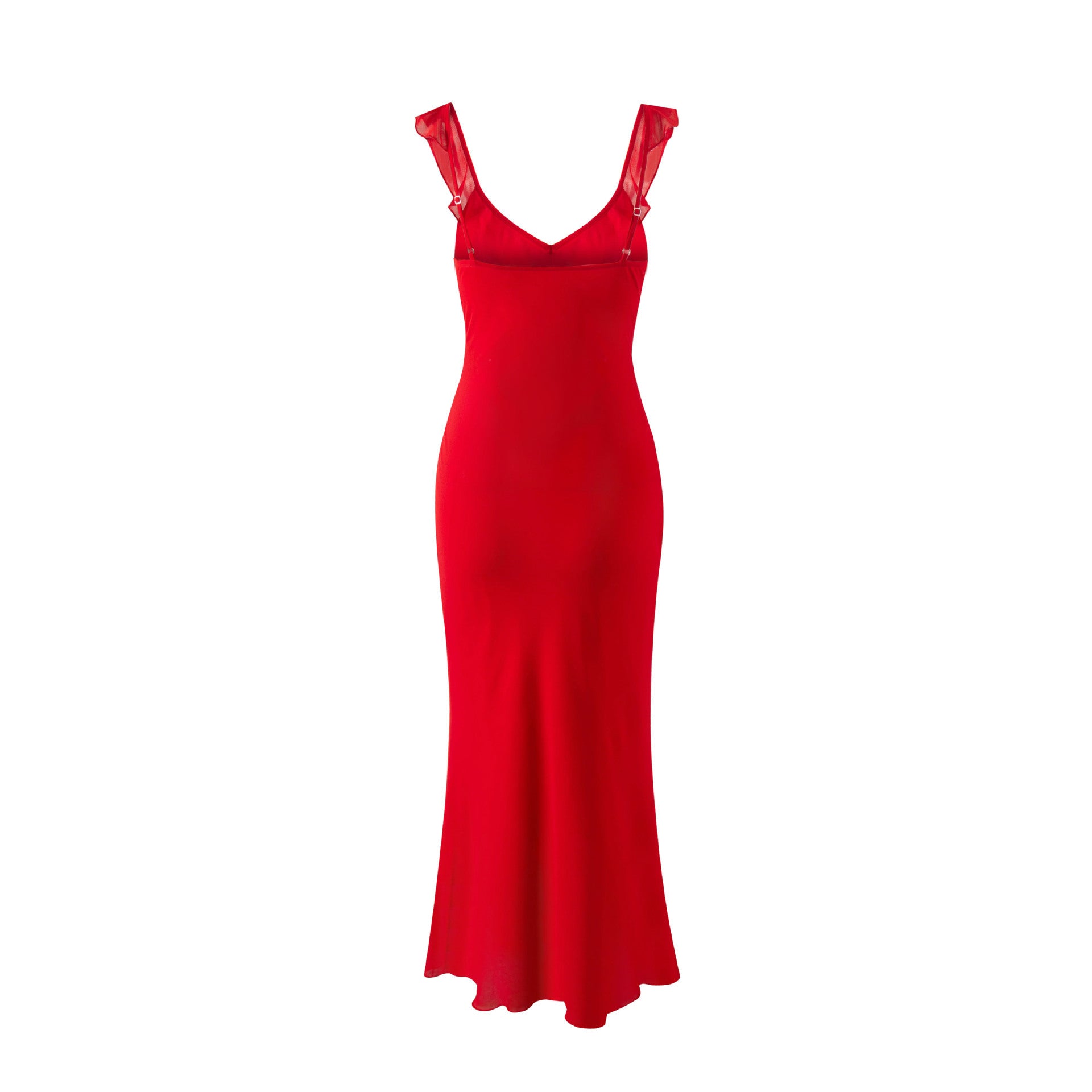 VINTAGE RUFFLED DRESSES WITH FITTED WAIST