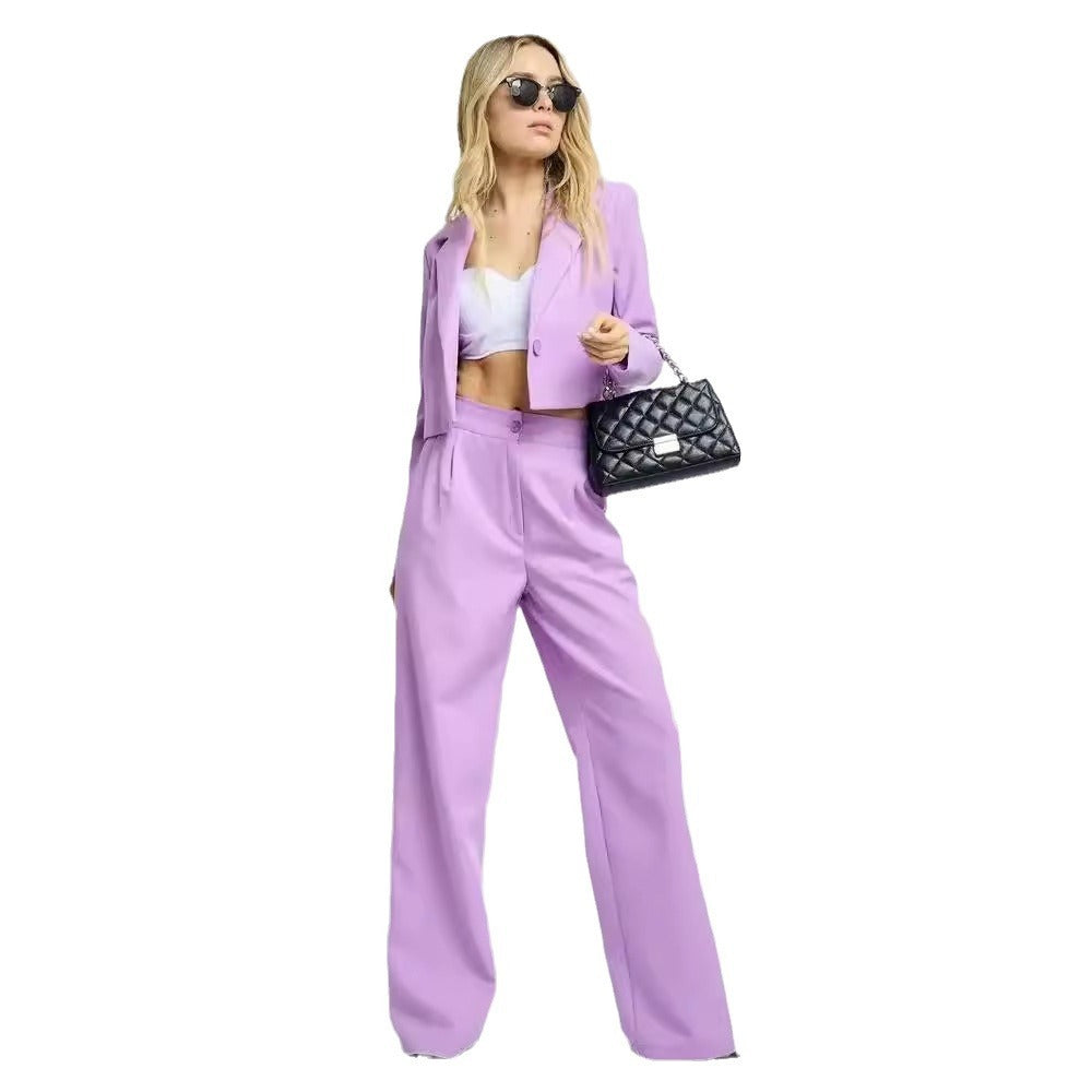 Fashion Casual Short Small Suit Slim Suit Women's Suit