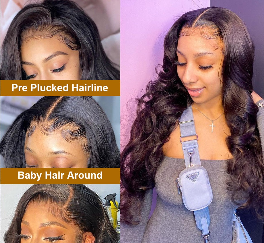 Perruque Lace Front Wig Body Wave 100% Naturel