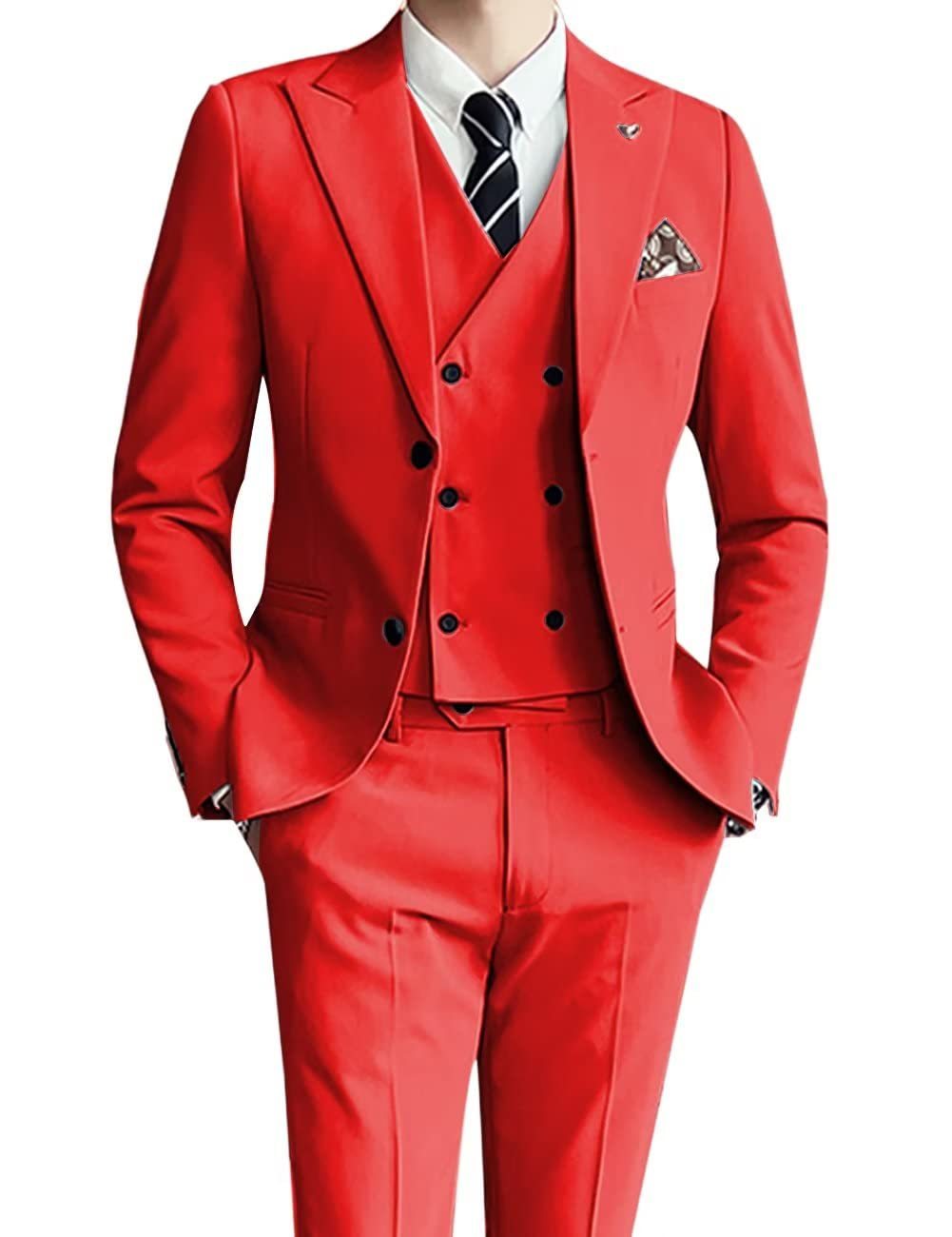 Men's three-piece suit, slim fit