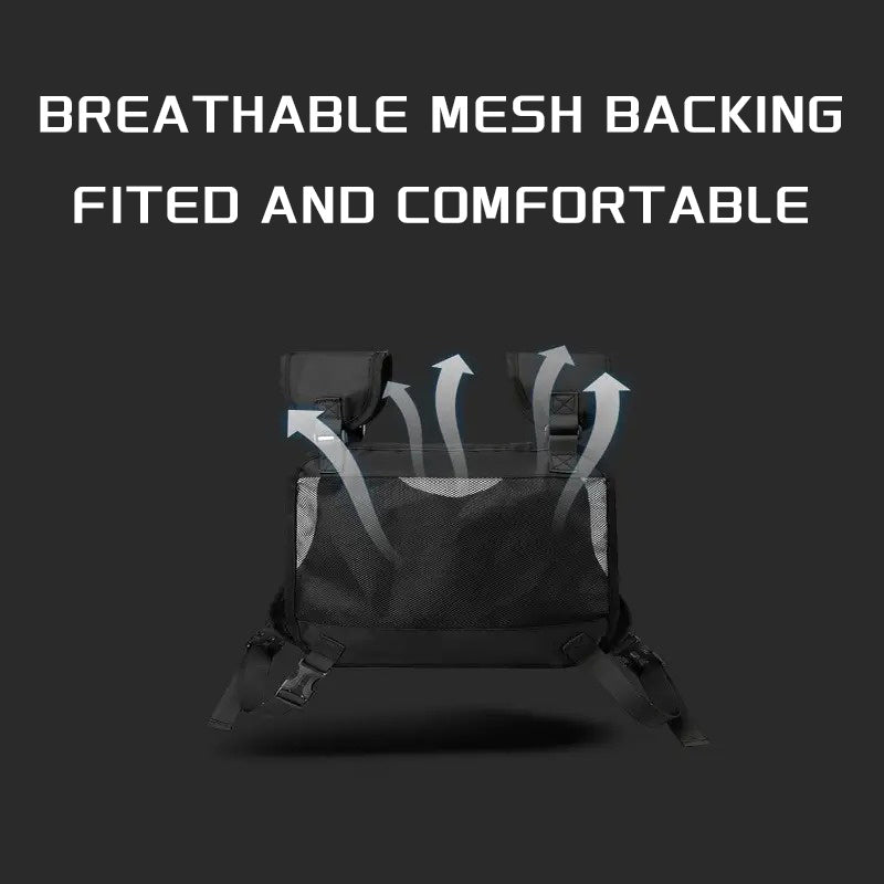 Adjustable Reflective Pocket, Breathable Chest Bag, Suitable