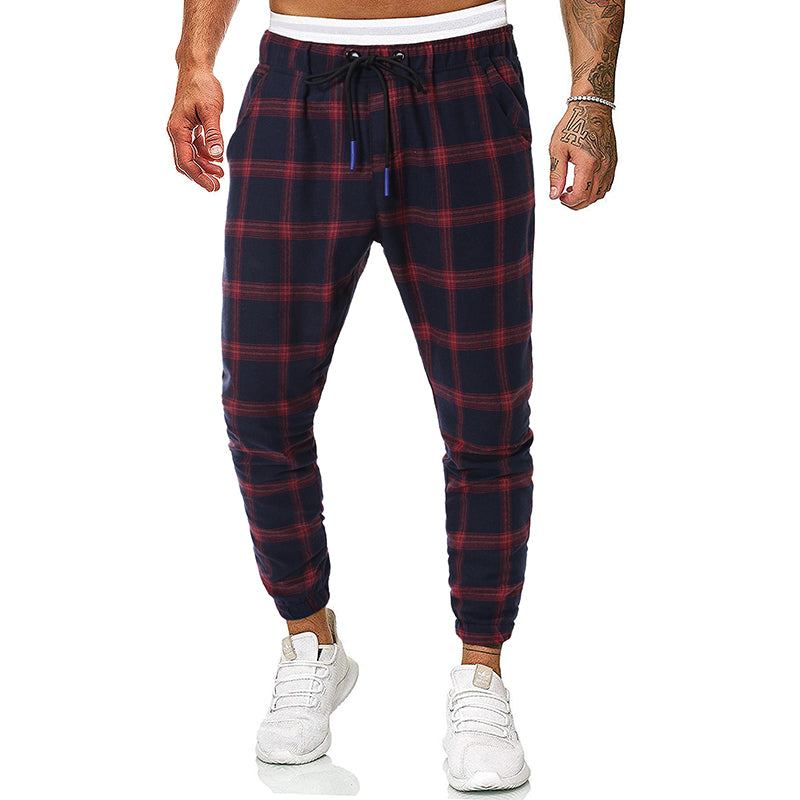 Fashion check casual pants