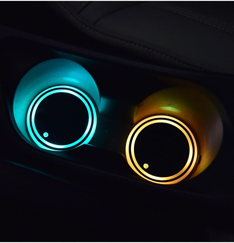 Voiture LED Lumineux Coaster Solaire USB Chargement