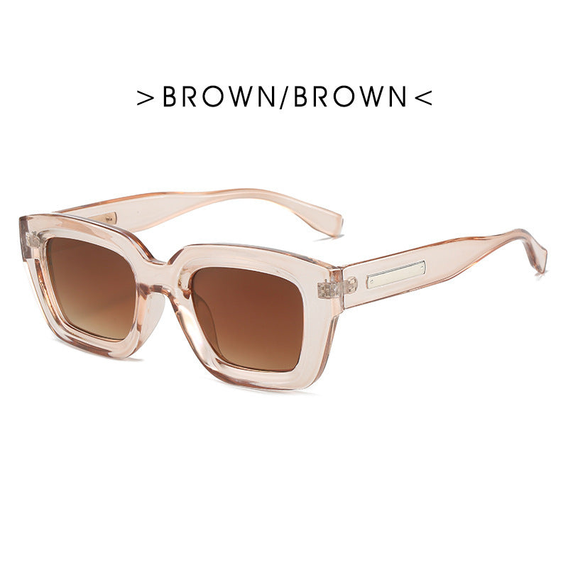 Fashionable square anti-ultraviolet sunglasses