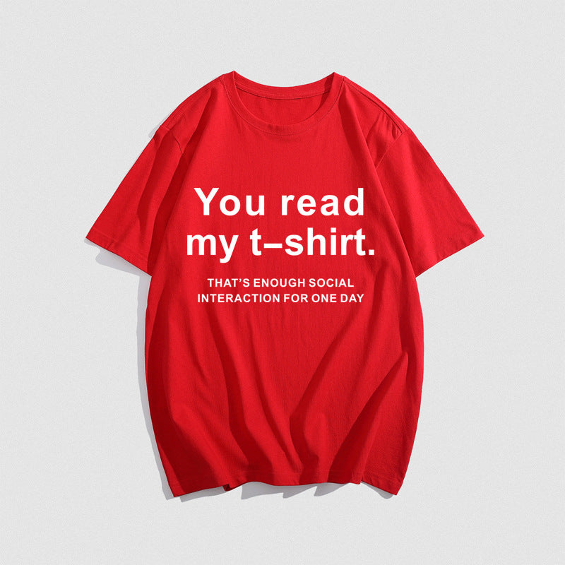 Hip Hop T-Shirt Your Read My T-Shirt Letters