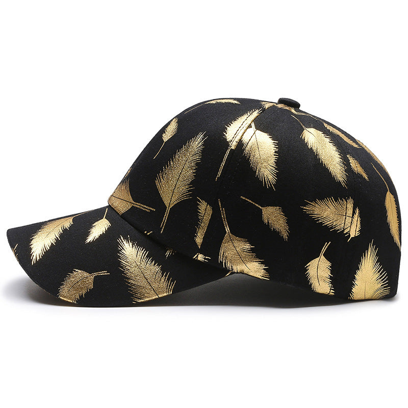 Casquette à visière en plumes bronzantes pour hommes