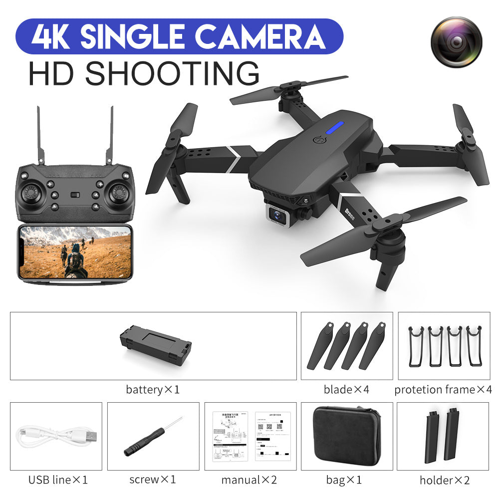 E88 Drone Aerial Photography HD 4K Dual Camera Remote Control Aircraft Toy