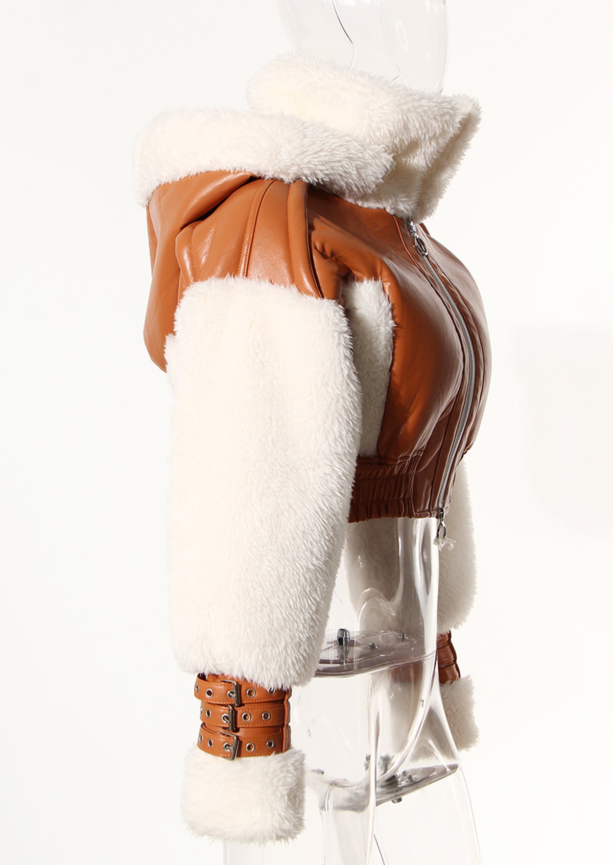 Women's Fur One-piece Lamb Fur Short Coat