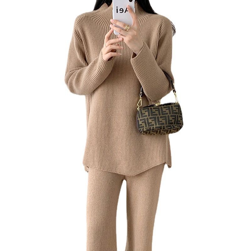 Loose And Idle Temperament Commute Sweater Suit