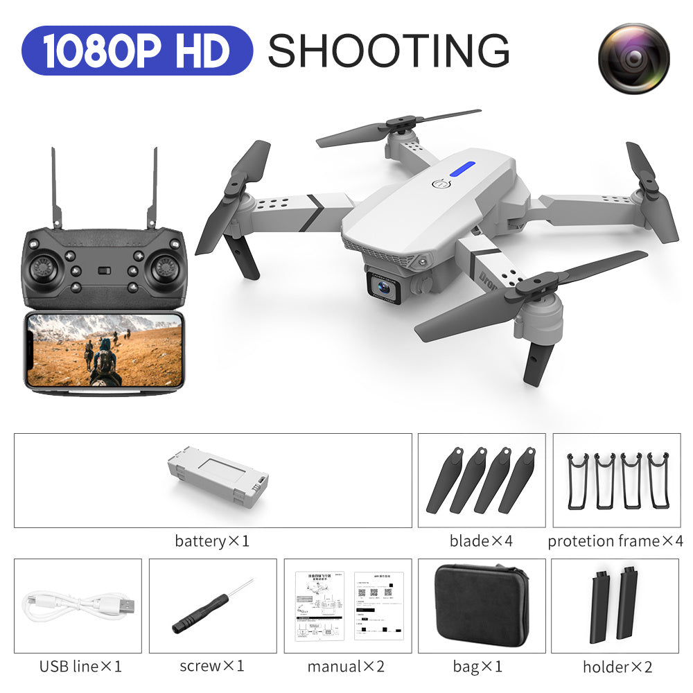 E88 Drone Aerial Photography HD 4K Dual Camera Remote Control Aircraft Toy