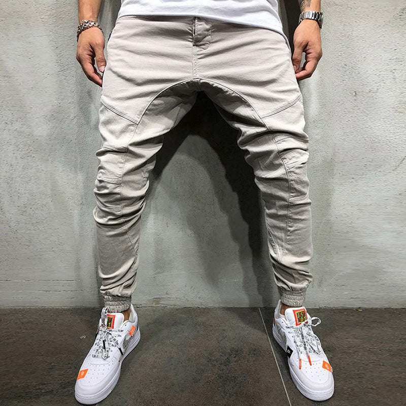 Hip Hop Side Zipper Trousers Men's Leggings