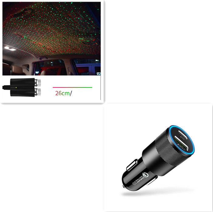 Star Light Projector Party Lights USB Car Interior Lighting Starry Sky Galaxy Night Lights