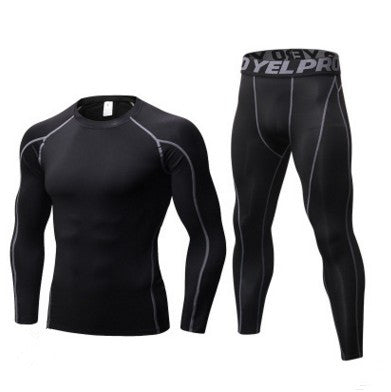 Men Fitness Running Compression Training Suit Long Sleeve Tights Shirt Pants Leggings Sports Suit Fitness Sportswear