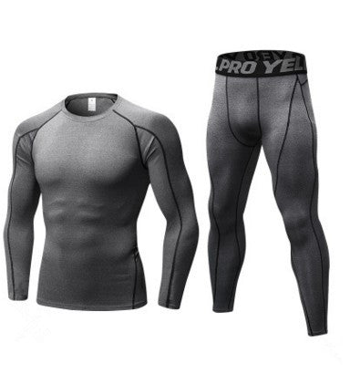 Men Fitness Running Compression Training Suit Long Sleeve Tights Shirt Pants Leggings Sports Suit Fitness Sportswear