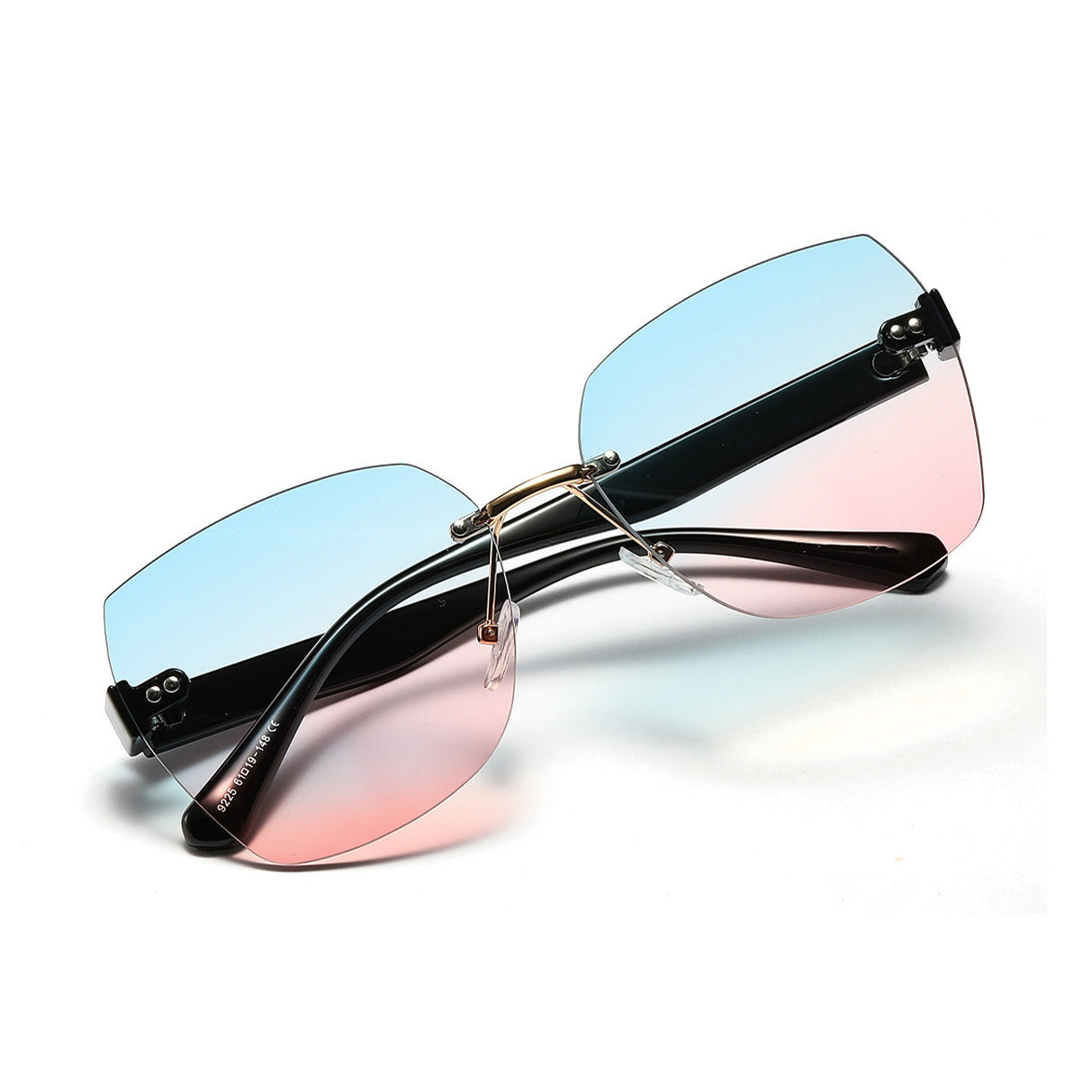 High End Diamond Cut Edge Sunglasses for Women