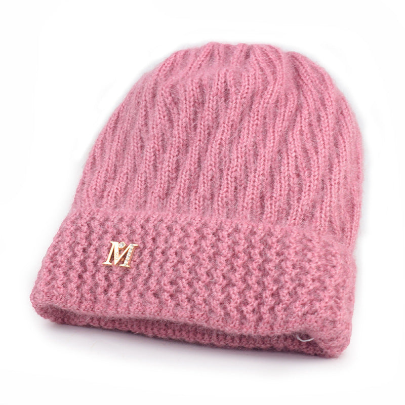 Ladies Fashion Personality Knitted Thick Sweater Hat