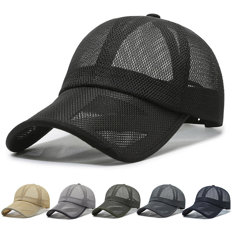 Men's And Women's Fashion Outdoor Full Mesh Breathable Hollow Baseball Hat