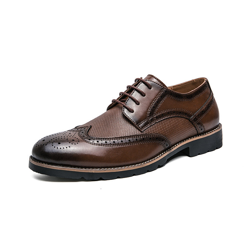 Men's leather shoes, business and formal pumps 