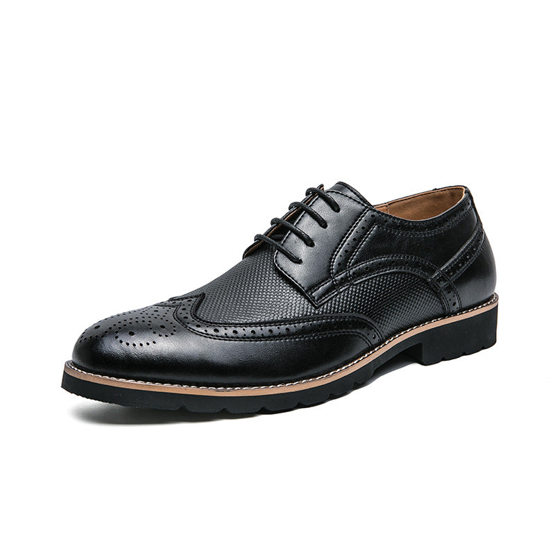 Men's leather shoes, business and formal pumps 