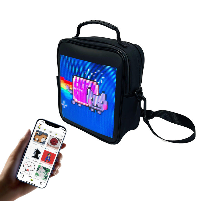 Sac à dos carré Led pour hommes et femmes, publicité mobile en plein air