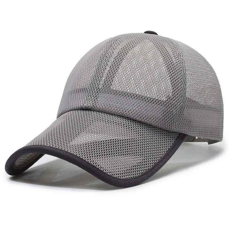 Men's And Women's Fashion Outdoor Full Mesh Breathable Hollow Baseball Hat