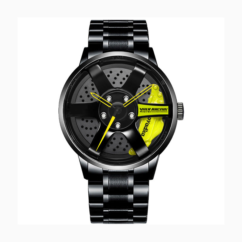 Men's And Women's Fashion Creative Wheel Waterproof Watch