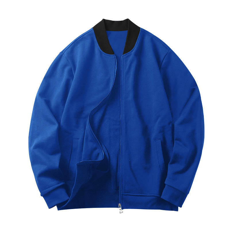 Men's Fashion Casual Solid Blue Color Oversized Coat