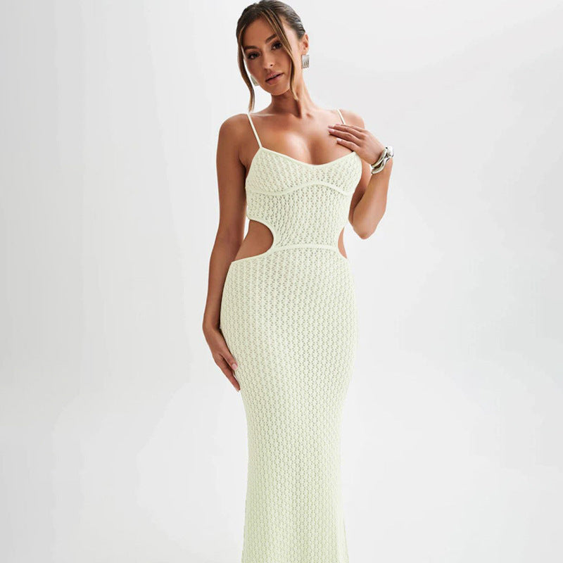 Robe de plage en tricot pour femme