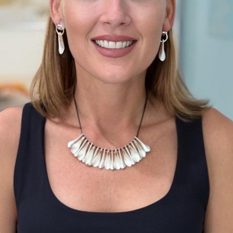 Collar Cardumen Grande Plata