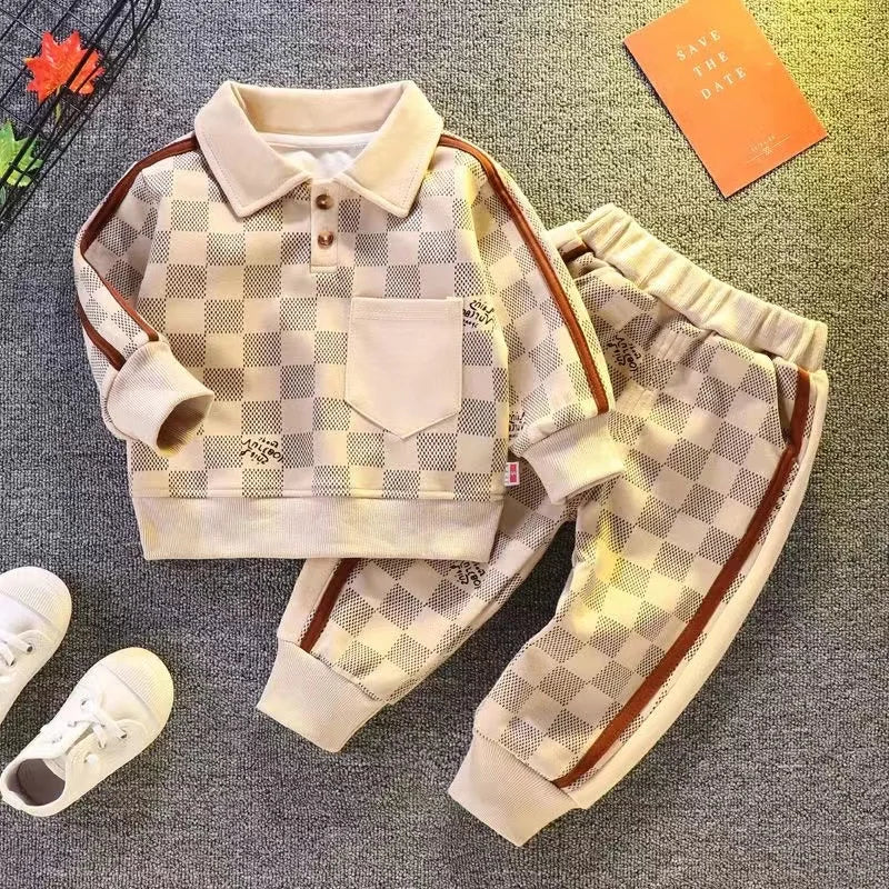 Kids Clothing Set Long Sleeve Sweater and Pants 2 Piece