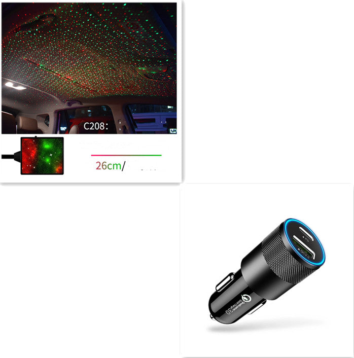 Star Light Projector Party Lights USB Car Interior Lighting Starry Sky Galaxy Night Lights