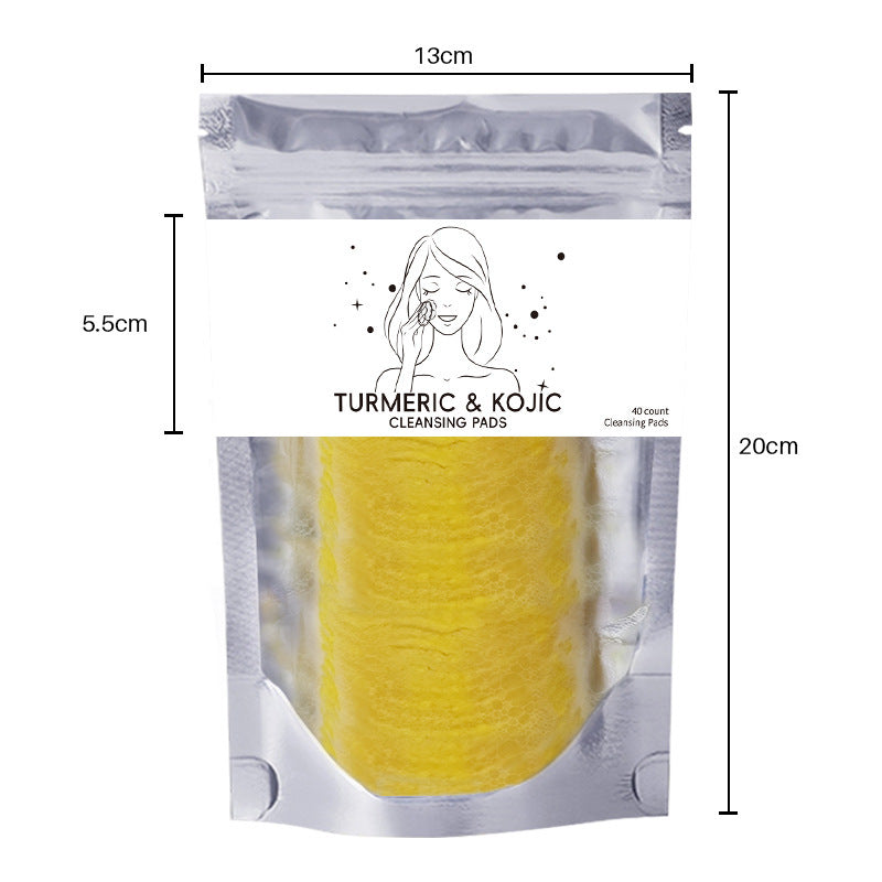 Turmeric Exfoliating Cleansing Pads Compressed Facial Sponges