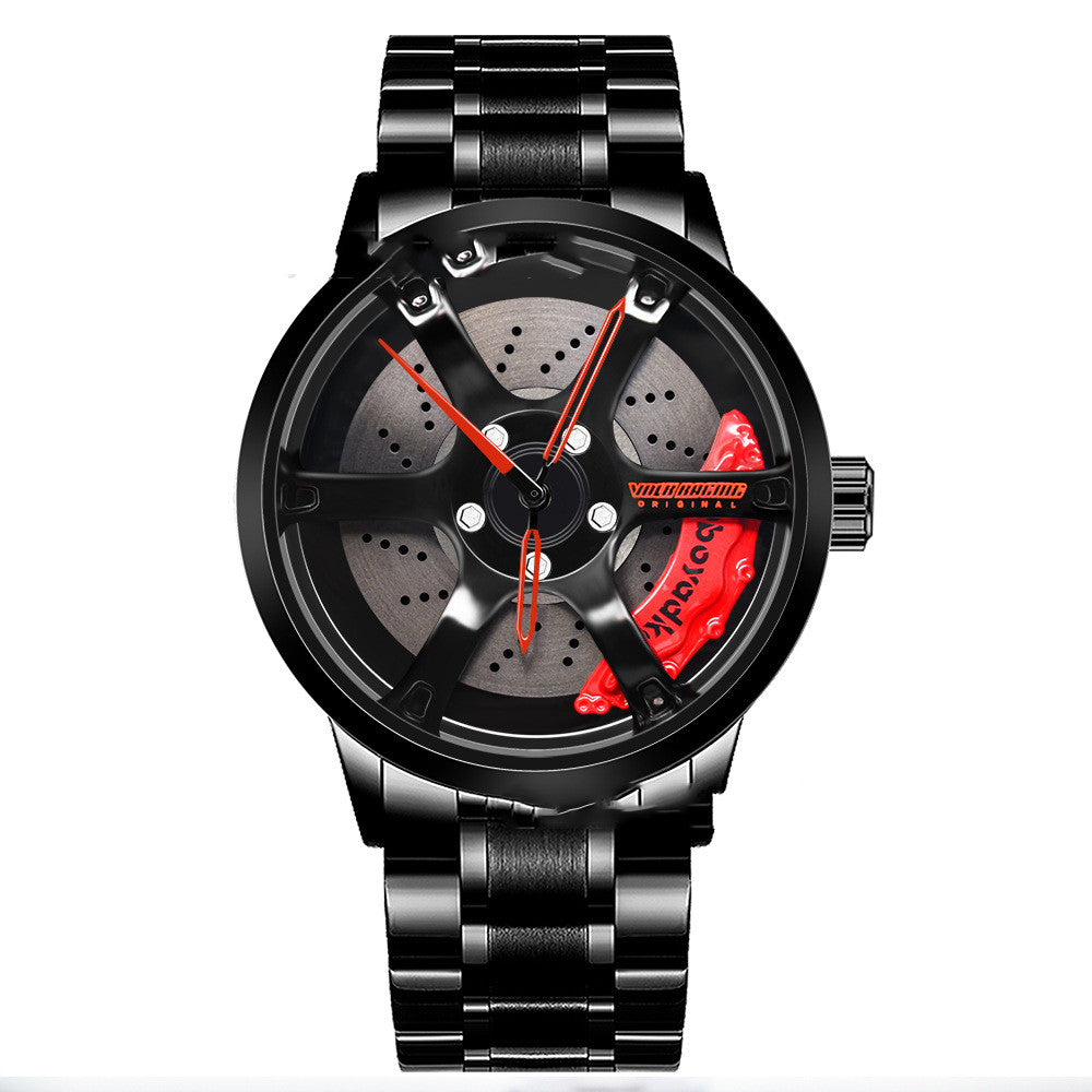 Men's And Women's Fashion Creative Wheel Waterproof Watch