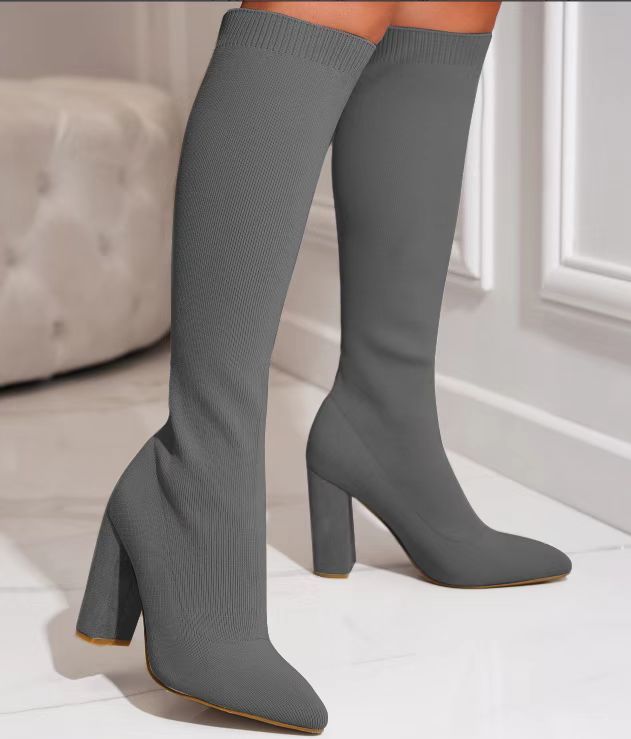 Bottes de couleur unie  pour femmes