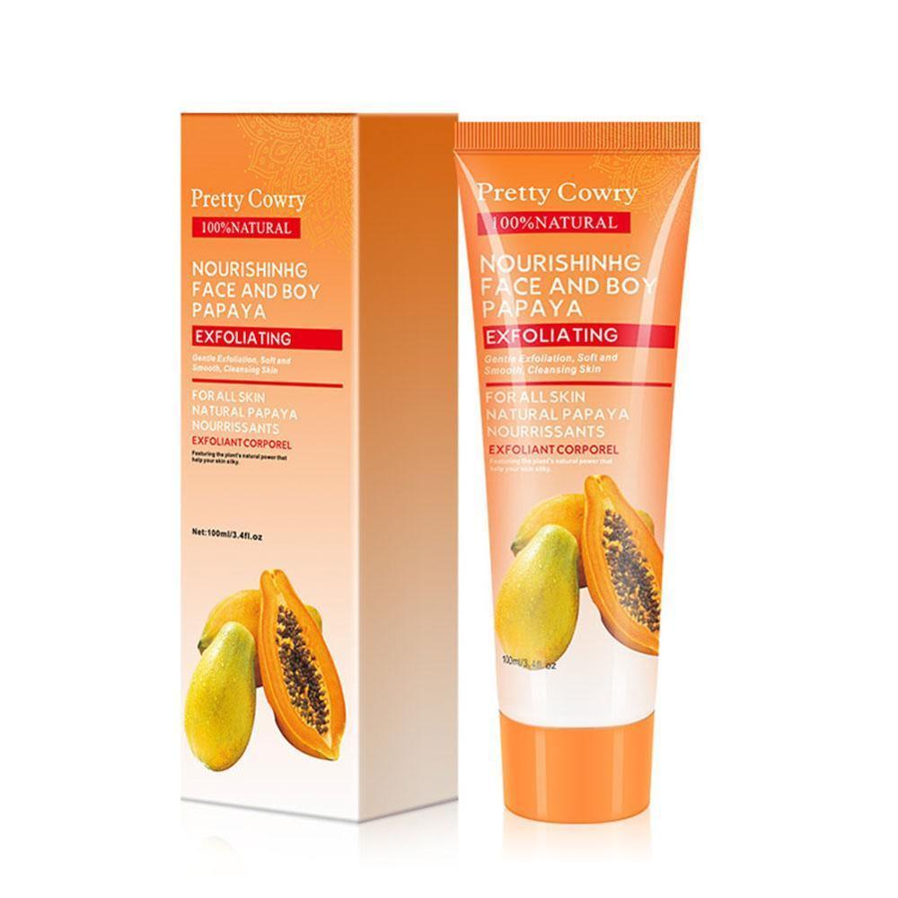 Cucumber Coconut Papaya Exfoliating Face Cream Gel 100ml Body Cleansing