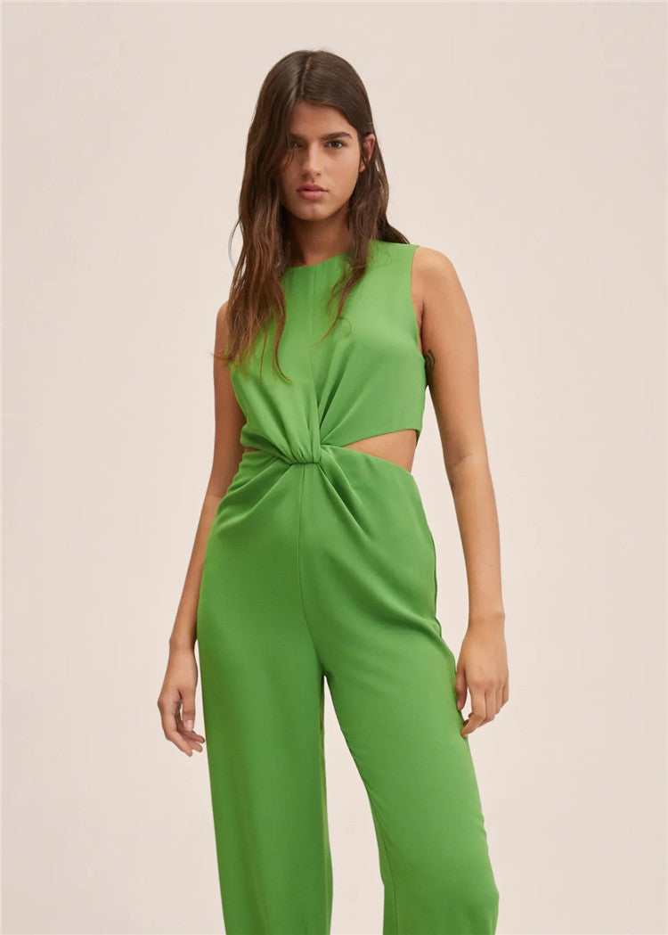 British High Waist Jumpsuit