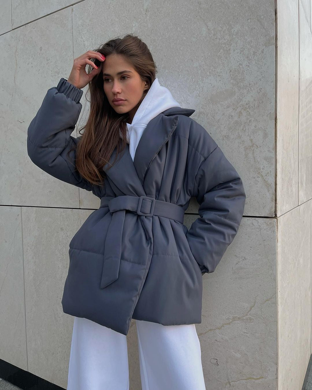 Manteau d'hiver taille haute